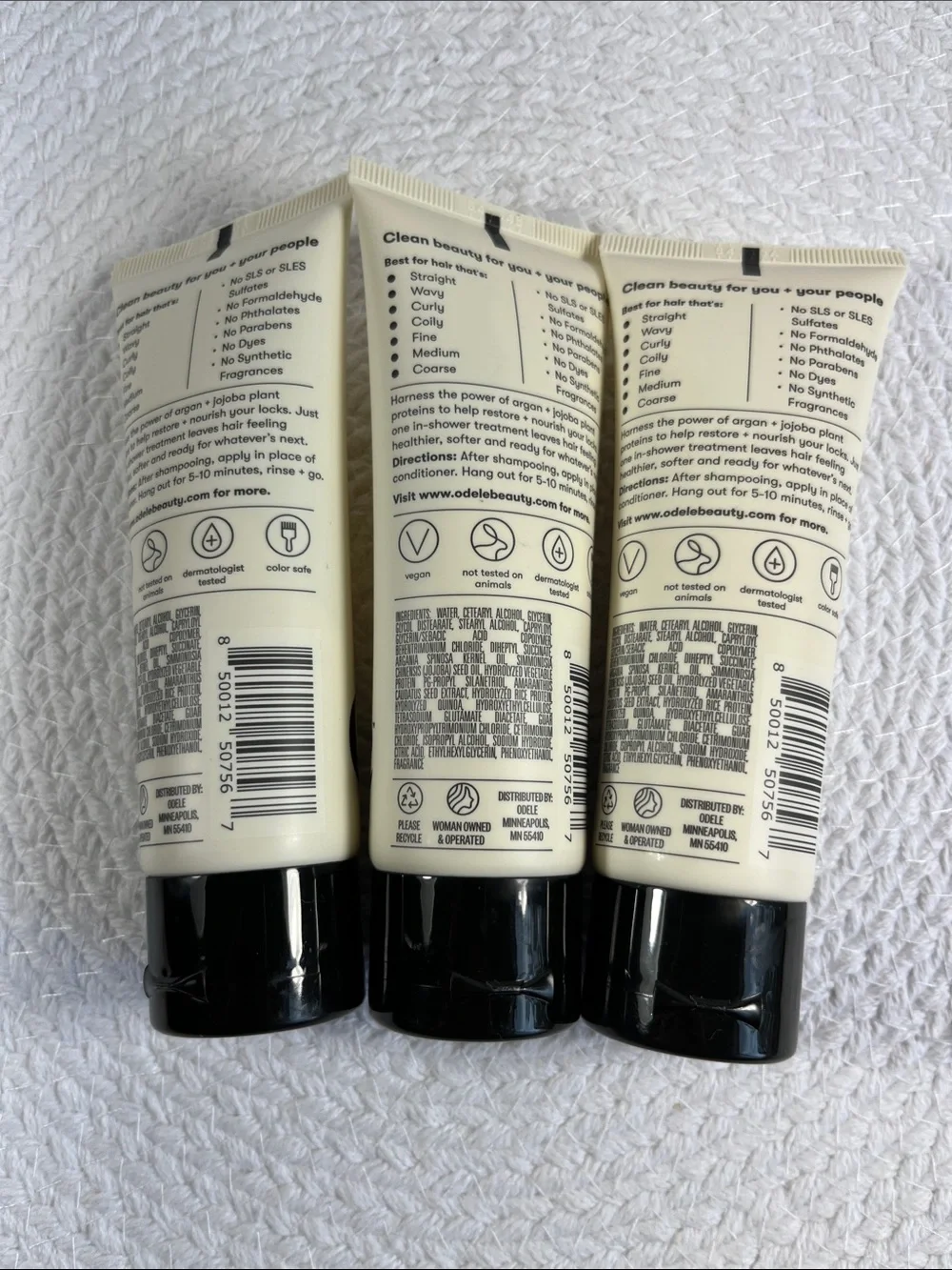 Lot of 3 Odele Moisture Mask Deep In-Shower Treatment (2 fl. oz / 60 mL Each)